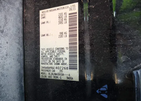 2016 Nissan Maxima 3.5 Platinum from USA, damaged, VIN 1N4AA6AP6GC407268